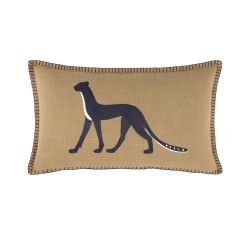 Housse de coussin Faunia ocre par Olivier Desforges