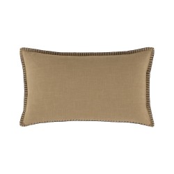 Housse de coussin Faunia ocre par Olivier Desforges