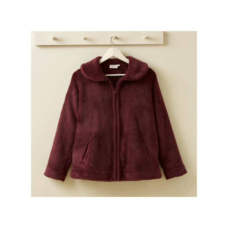 Veste polaire Aubergine par Sylvie Thiriez