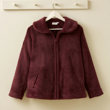 Veste polaire Aubergine par Sylvie Thiriez