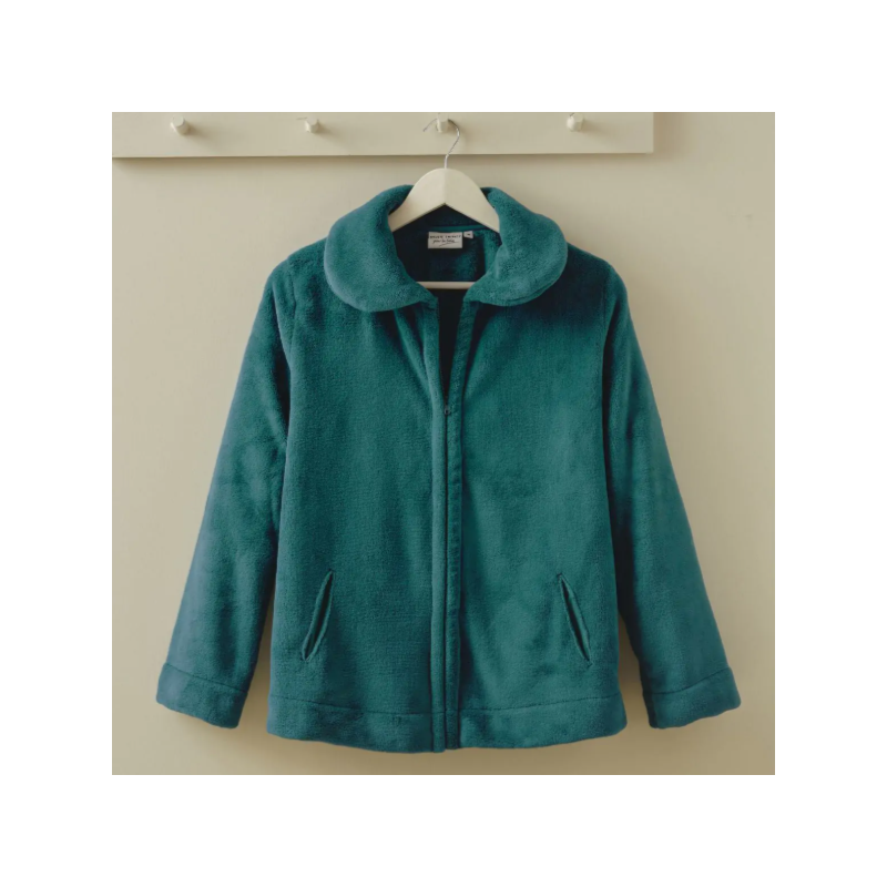 Veste polaire Pétrole par Sylvie Thiriez