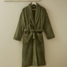 Robe de chambre polaire Kaki par Sylvie Thiriez