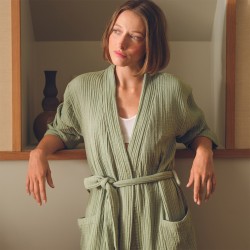 Peignoir Egée kaki par Desforges