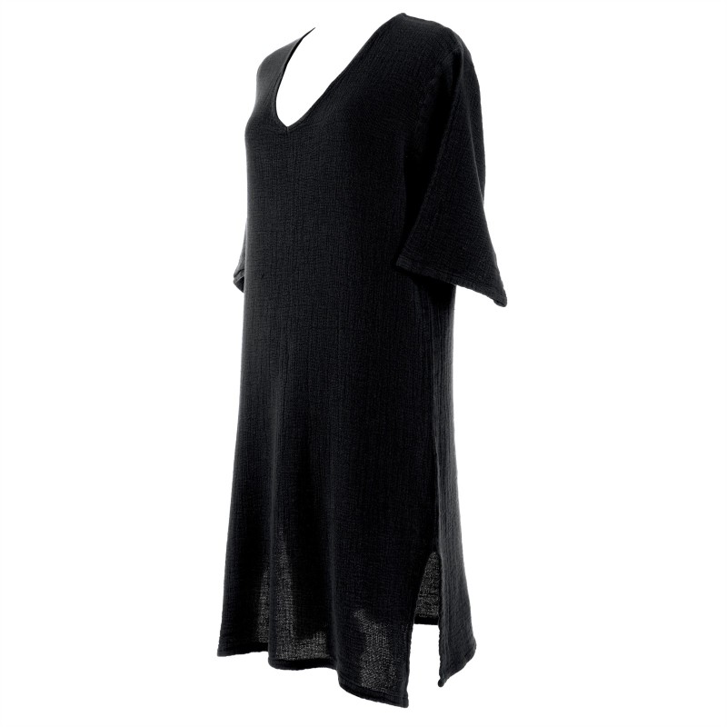 Tilos noir tunique par Haomy