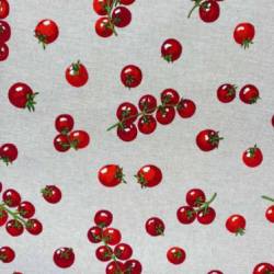 Tissu Enduit Tomates cerises en 160 cm