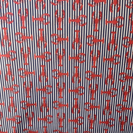 Tissu Enduit Lobster en 160 cm