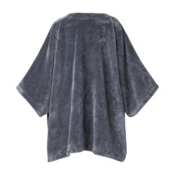 Poncho Chouchou Anthracite par Desforges