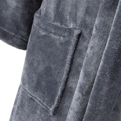 Robe de Chambre longue Chouchou Anthracite par Desforges
