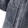 Robe de Chambre longue Chouchou Anthracite par Desforges