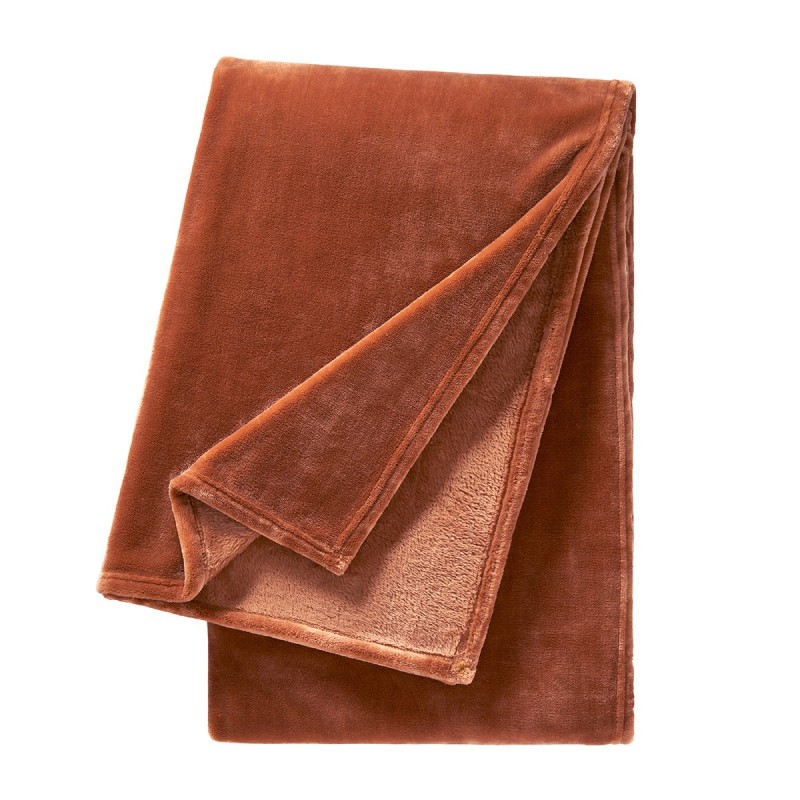 Plaid Castor Chataigne par Desforges