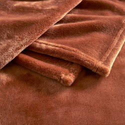 Plaid Castor Chataigne par Desforges