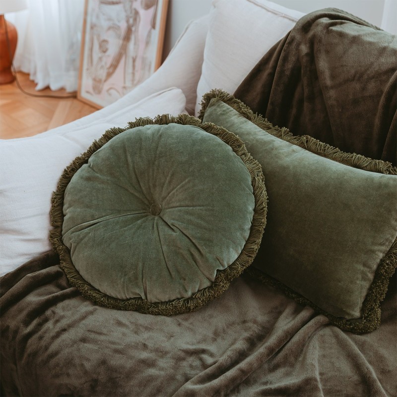 Coussin Romulus Loden par Desforges